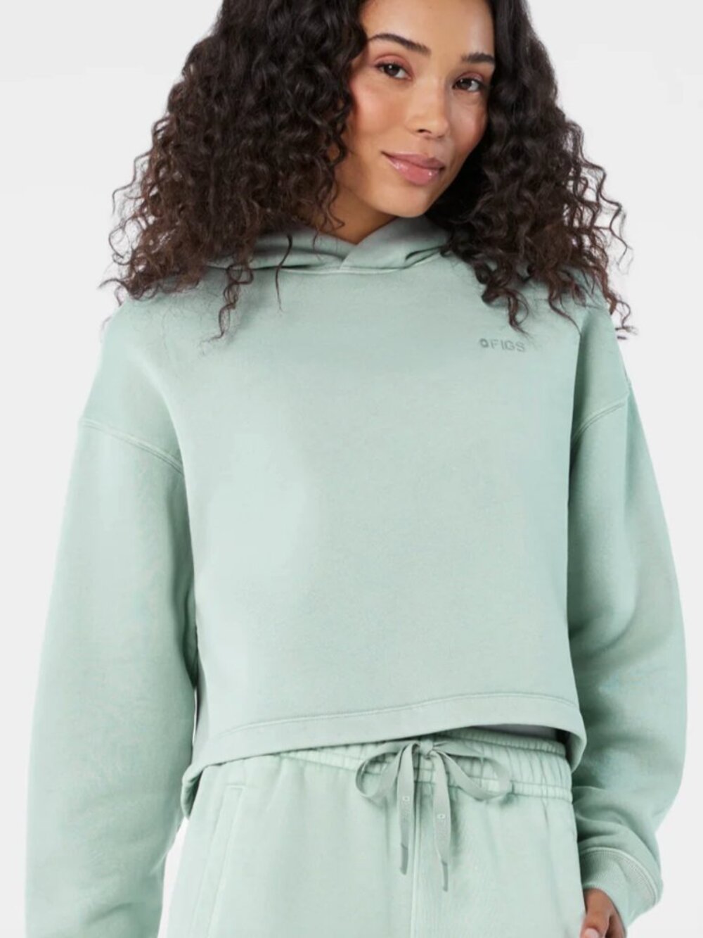 Hayden Vintage Wash Cropped Hoodie Sweatshirt